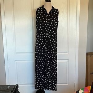 Chico's Black and White Maxi Dress